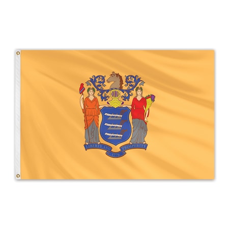 New Jersey Outdoor Nylon Flag 2'x3'
